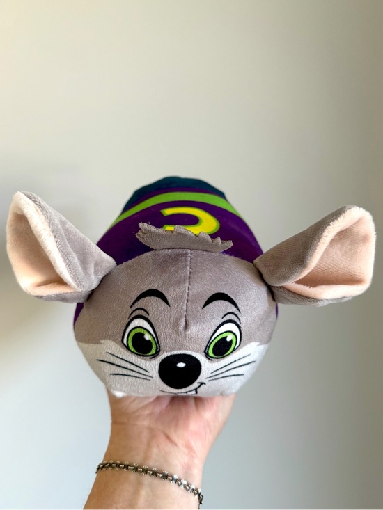 Chuck E Cheese Other - Chuck E Cheese Mouse 7” Stackable Tsum Tsum Style Stuffed Plush Mascot Prize Toy